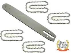 37 cm 1,6 mm 0,325" 62 TG svärd + 4 kedja för Stihl MS261 MS271 motorsåg