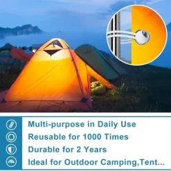 15 cm 50 stycken vita presenningsbollssnören, kraftiga markissnören för camping, skydd, last, UV-resistenta