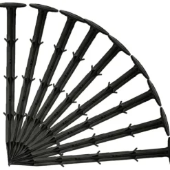 20 cm plastspik för trädgårdsnät, fästspikar, landskapsgräspålar, 20-pack