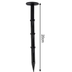 20 cm plastspik för trädgårdsnät, fästspikar, landskapsgräspålar, 20-pack