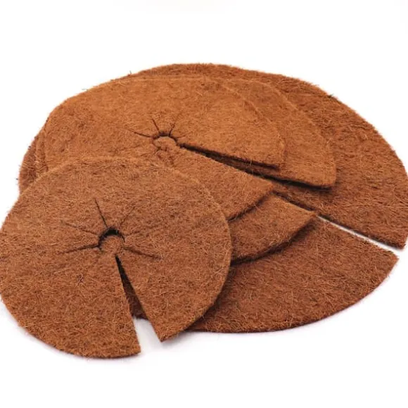 10 Coconut Mulching-skivor 60 cm Kokosfibermatta Kokosfiber Växtskyddsmatta Kokosnöt