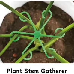 4 delar växtstöd återanvändbara växtodlingstillbehör, olika storlekar klätterväxtpinnar för inomhusväxter dekoration, gröna