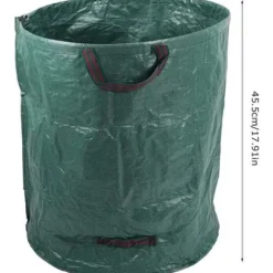 63 gallon trädgårdsväska | Bärbar Heavy Duty Återanvändbar soppåshållare | [411] Leaf Yard Waste Bag