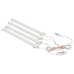 4 Heads USB-kontakt Dimbar Full Spectrum LED Grow Light med timerfunktion för inomhussuckulenter - 4000K 168 LEDs