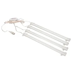 4 Heads USB-kontakt Dimbar Full Spectrum LED Grow Light med timerfunktion för inomhussuckulenter - 4000K 168 LEDs