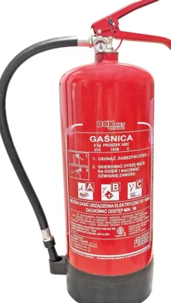 6 kg brandsläckare med bas, energityp