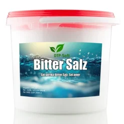 1 kg epsomsalt, grangödsel, bladgödsel, magnesium i en hink, 1 kg