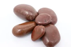 60 kg Polerad småsten Flodsten Pebbles Trädgårdsgrus Prydnadsgrus Röd