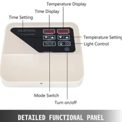 3-9 KW 40-105°C extern digital bastukontroll för kommersiellt och hemmabruk, justerbar tid och temperatur, säker att använda