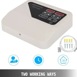 3-9 KW 40-105°C extern digital bastukontroll för kommersiellt och hemmabruk, justerbar tid och temperatur, säker att använda