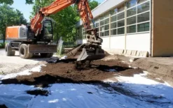 200 m² Geotextil fleece Trädgårdsfleece Ogräsbekämpningstyg Dammfoderunderlag 250 g 1,6 m