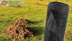 192 m² Mullvadssäkert nät Mullvadsbarriär Mullvadsgaller 90 g 2 m brett