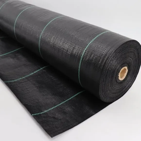 136 m² Ogräsbekämpningsmembran Ogräsfoder Mulchliner 100 g 1 m bred Svart