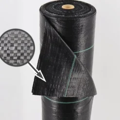 240 m² Ogräsbekämpningsmembran Ogräsfoder Mulchliner 100 g 2 m bred