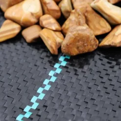 240 m² Ogräsbekämpningsmembran Ogräsfoder Mulchliner 100 g 2 m bred