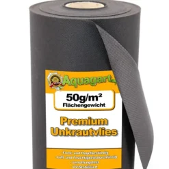 128 m² Trädgårdsfleece Ogräsbekämpningstyg Mulchtyg Fleece 50 g 1,6 m bred