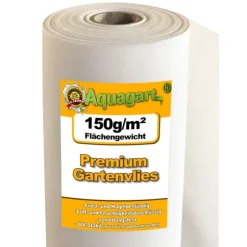 250 m² Trädgårdsfleece Ogräsbekämpningstyg Ogräsfoder Mulchtyg 150 g/m² vit 1 m bred