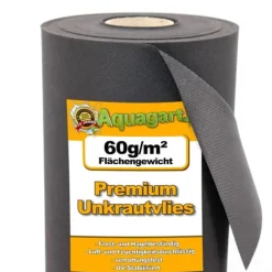 40 m² Trädgårdsfleece Ogräsbekämpningstyg Mulchtyg Fleece 60 g 1,6 m bred