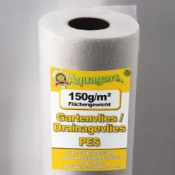 150 m² Trädgårdsfleece Ogräsbekämpningstyg Dräneringsfleece 150 g 2 m bred