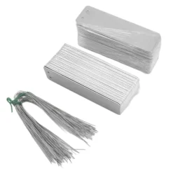 100 st. dubbelsidiga skrivbara metalletiketter för utomhusträdgårdsskötsel Hög hållbarhet i aluminium Växtetiketter Trädidentifieringsetiketter