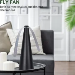 2 ST Flugfläktar för bord Flugfläkt för uteplats Håll flugor och insekter borta