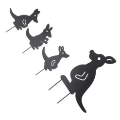 4 st Järnkonst Djurdekoration Genialisk multifunktionskänguruplugin höstdekor för innergård