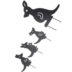 4 st Järnkonst Djurdekoration Genialisk multifunktionskänguruplugin höstdekor för innergård