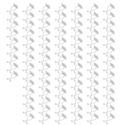 100 st klättervägg för växter, väggklimmer, självhäftande grenfixtur, säkringsklämma, vit