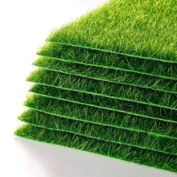 4 ST Konstgräs för trädgårdsminiatyrprydnad Trädgård DIY Gräs