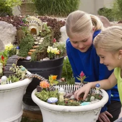 4 ST Konstgräs för trädgårdsminiatyrprydnad Trädgård DIY Gräs
