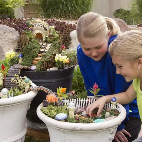 4 ST Konstgräs för trädgårdsminiatyrprydnad Trädgård DIY Gräs