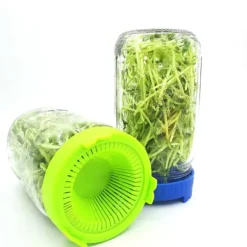 4 st. lättsköljda och dränerade plastlock för grodlock med bred öppning