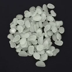 100 st lysande stenar fluorescerande dekor trädgård gård inomhus akvarium landskapsdekoration genomskinlig