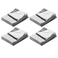 4 st nödfiltar Vattentäta hopfällbara bärbara reflexer Håll torr överlevnad varm filt för campingvandring