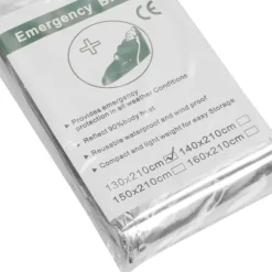 4 st nödfiltar Vattentäta hopfällbara bärbara reflexer Håll torr överlevnad varm filt för campingvandring