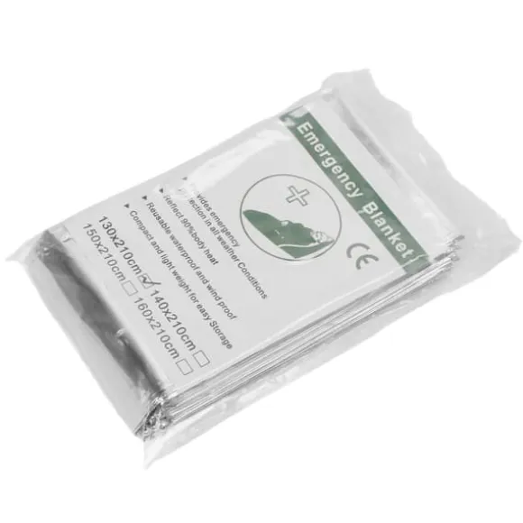 4 st nödfiltar Vattentäta hopfällbara bärbara reflexer Håll torr överlevnad varm filt för campingvandring