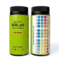 100 st. pH-testremsa för jord 3,5 till 9 intervall med hög noggrannhet pH-testpapper för trädgårdsgräs
