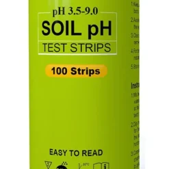 100 st. pH-testremsa för jord 3,5 till 9 intervall med hög noggrannhet pH-testpapper för trädgårdsgräs