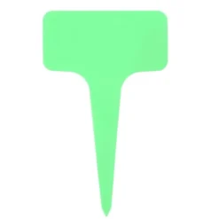 50 st plast T-typ etiketter för växter plantskola trädgård gräsmatta gröna