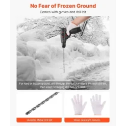 20 st Reflekterande Uppfartsmarkörer, 1/4 Diameter, 48 Tum Snöpinnar, med Reflexfunktion