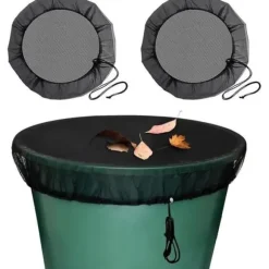 2 st regnfatsnät, regnfatskyddsnät med dragsko, justerbart skyddsnät