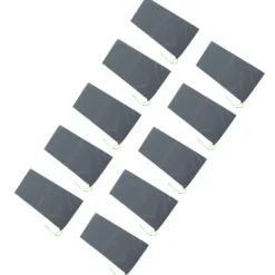 10 st sandfria sandsäckar med dragsnöre, översvämningsskydd i polyester, 23 x 49 cm, dammsäck för källargarage, översvämningsskydd, grå