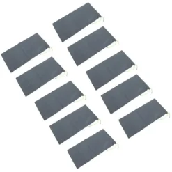 10 st sandfria sandsäckar med dragsnöre, översvämningsskydd i polyester, 23 x 49 cm, dammsäck för källargarage, översvämningsskydd, grå