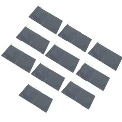 10 st sandfria sandsäckar med dragsnöre, översvämningsskydd i polyester, 23 x 49 cm, dammsäck för källargarage, översvämningsskydd, grå