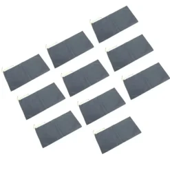 10 st sandfria sandsäckar med dragsnöre, översvämningsskydd i polyester, 23 x 49 cm, dammsäck för källargarage, översvämningsskydd, grå