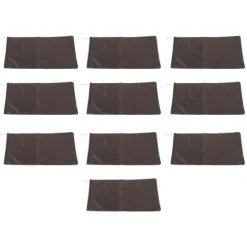 10 ST Sandlösa sandpåsar Dragsko översvämningsvattenbarriärer Polyester 9,8x19,7in Dampåse för källargarage Anti Flood Coffee