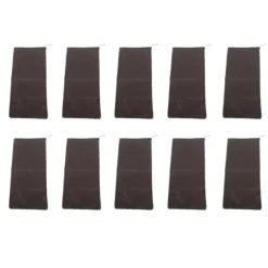 10 ST Sandlösa sandpåsar Dragsko översvämningsvattenbarriärer Polyester 9,8x19,7in Dampåse för källargarage Anti Flood Coffee