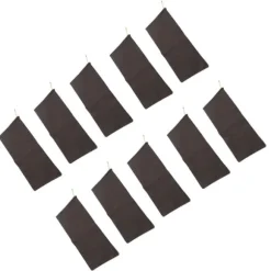 10 ST Sandlösa sandpåsar Dragsko översvämningsvattenbarriärer Polyester 9,8x19,7in Dampåse för källargarage Anti Flood Coffee