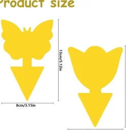 100 st självhäftande flugfällor insektfälla