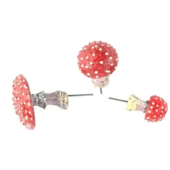 3 st Svamp Trädgårdsdekor Harts Glow in The Dark Svampdekor Lysande svampstatydekor Mikrolandskap